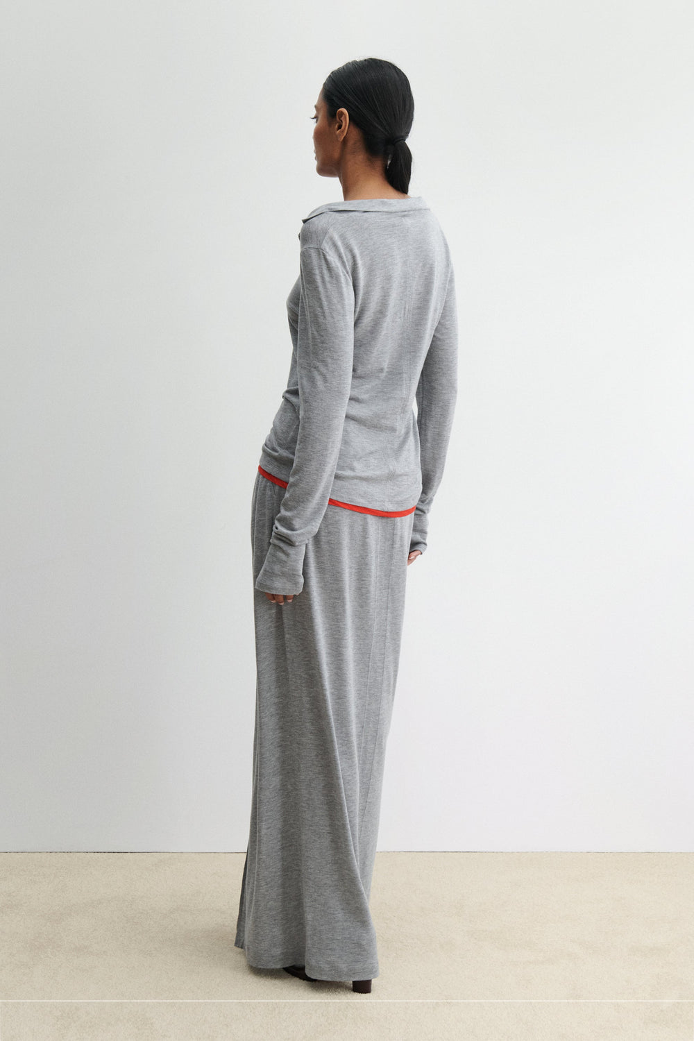 Rachel Comey Clothing Houlston Polo Grey Melange