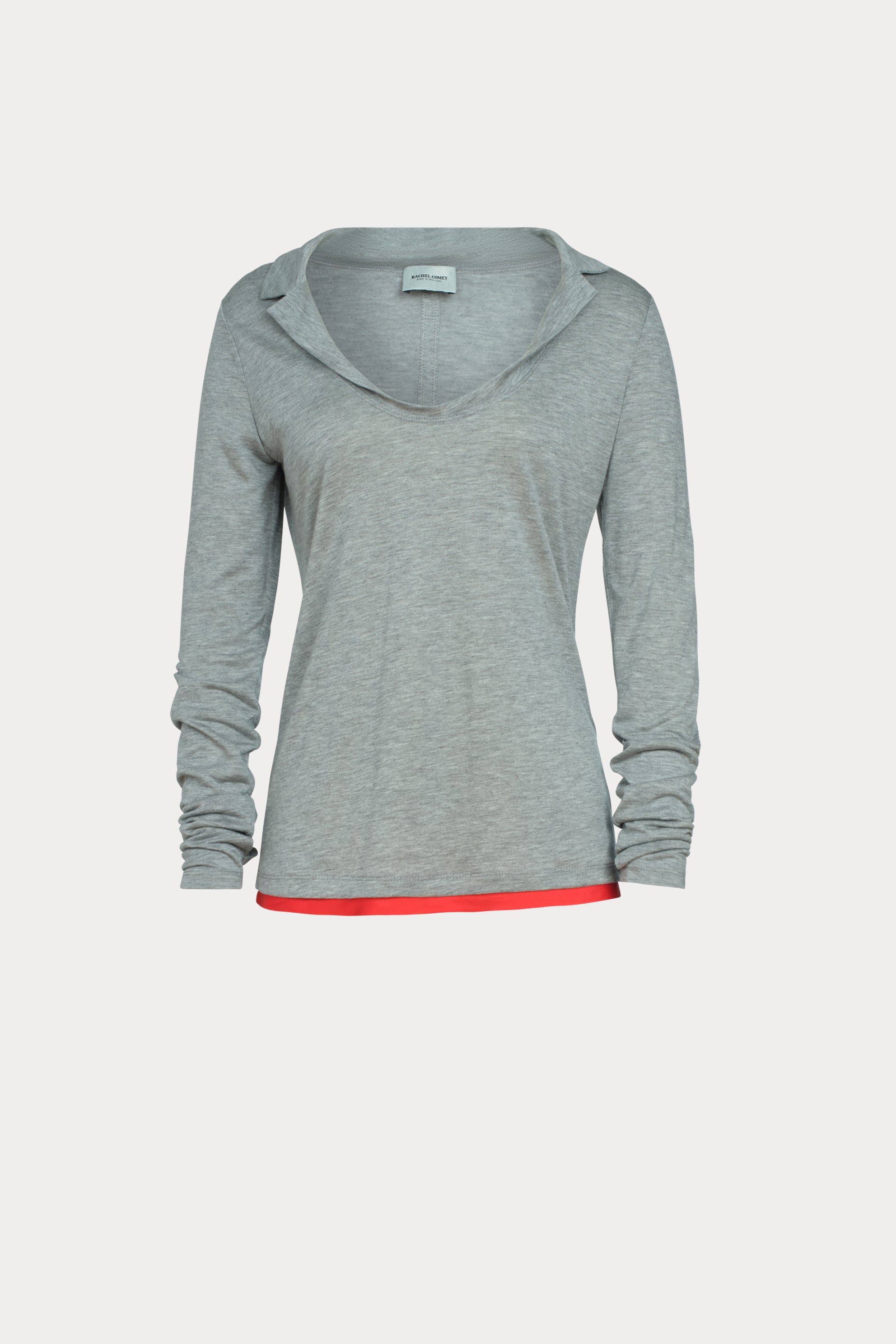 Rachel Comey Clothing Houlston Polo Grey Melange