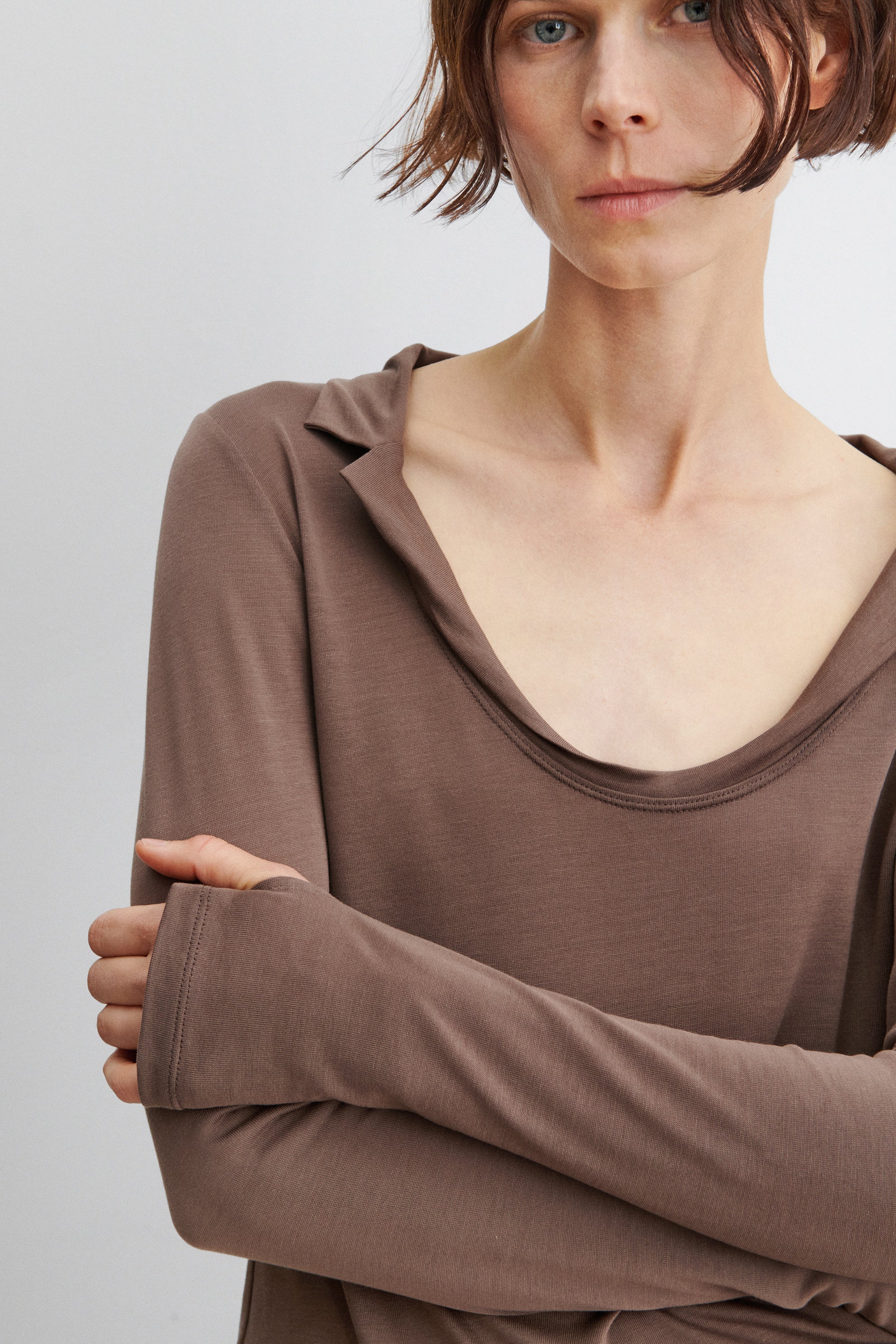 Rachel Comey Clothing Houlston Polo Grey Melange