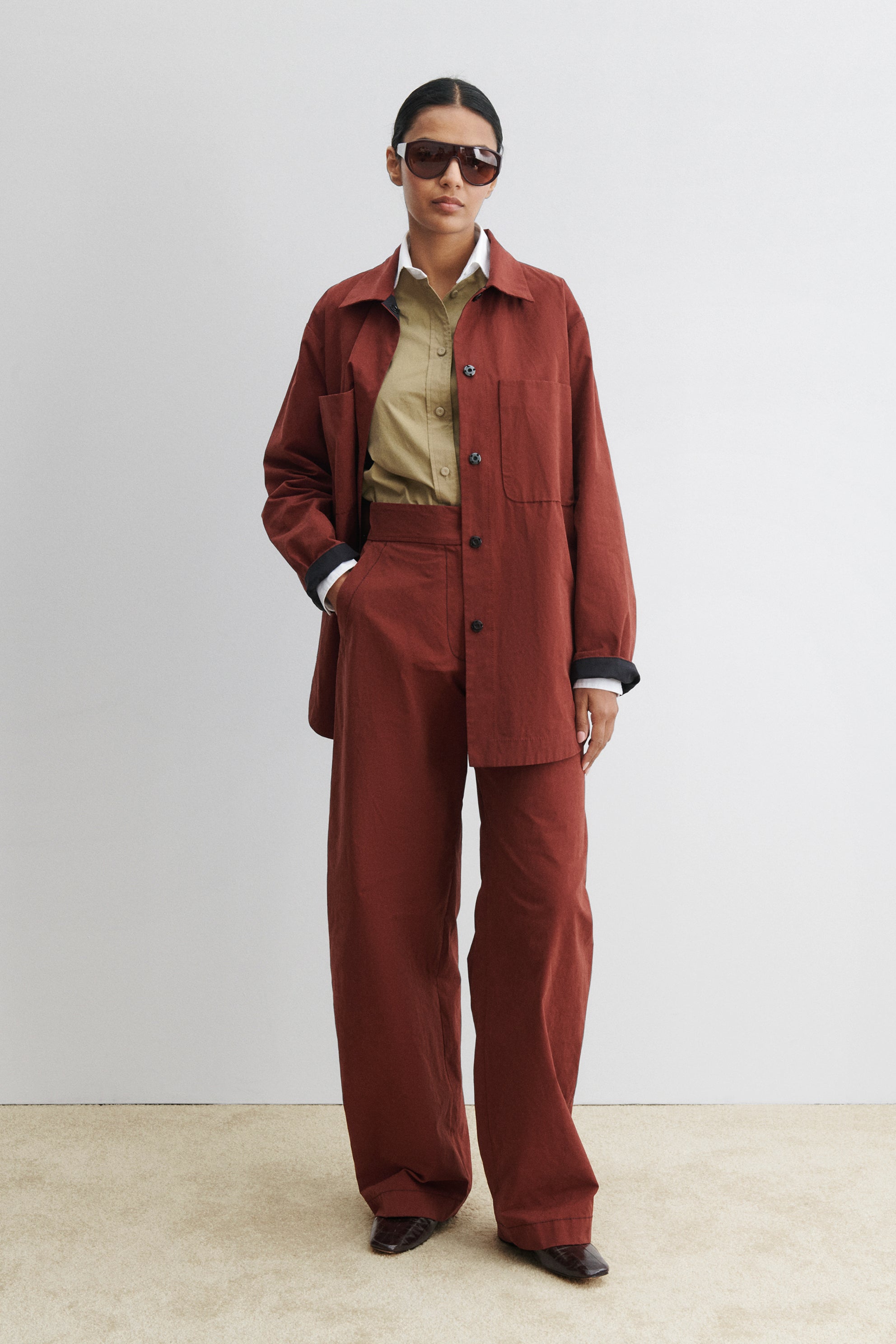 Rachel Comey Clothing Irvine Shirt Garnet