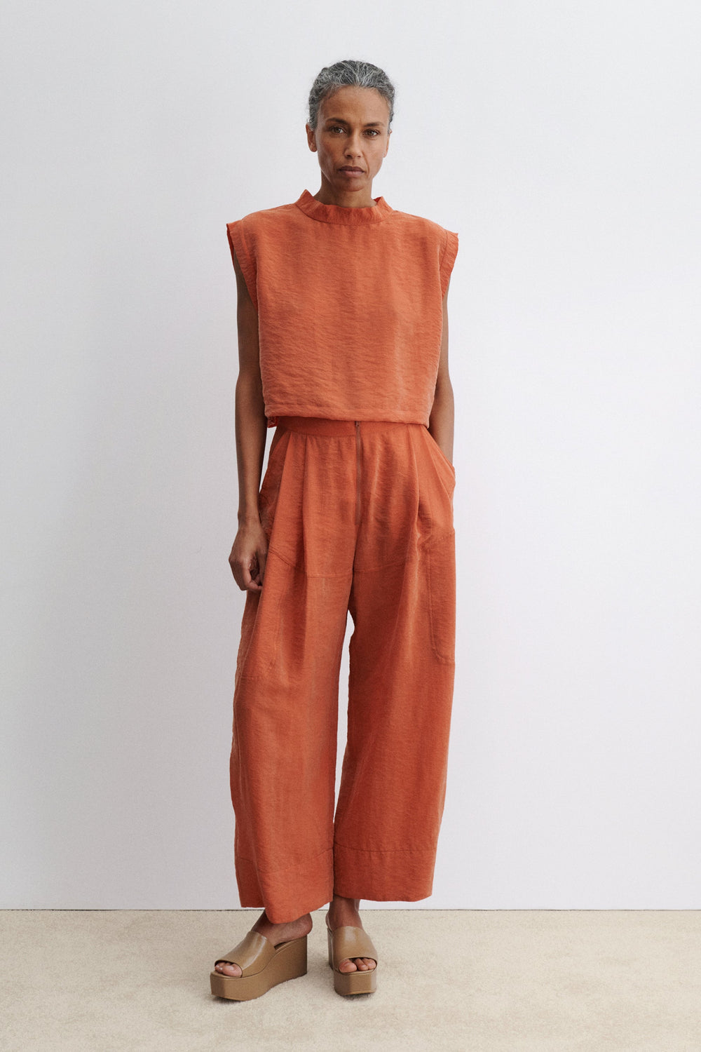Rachel Comey Clothing Bacchus Top Terracotta