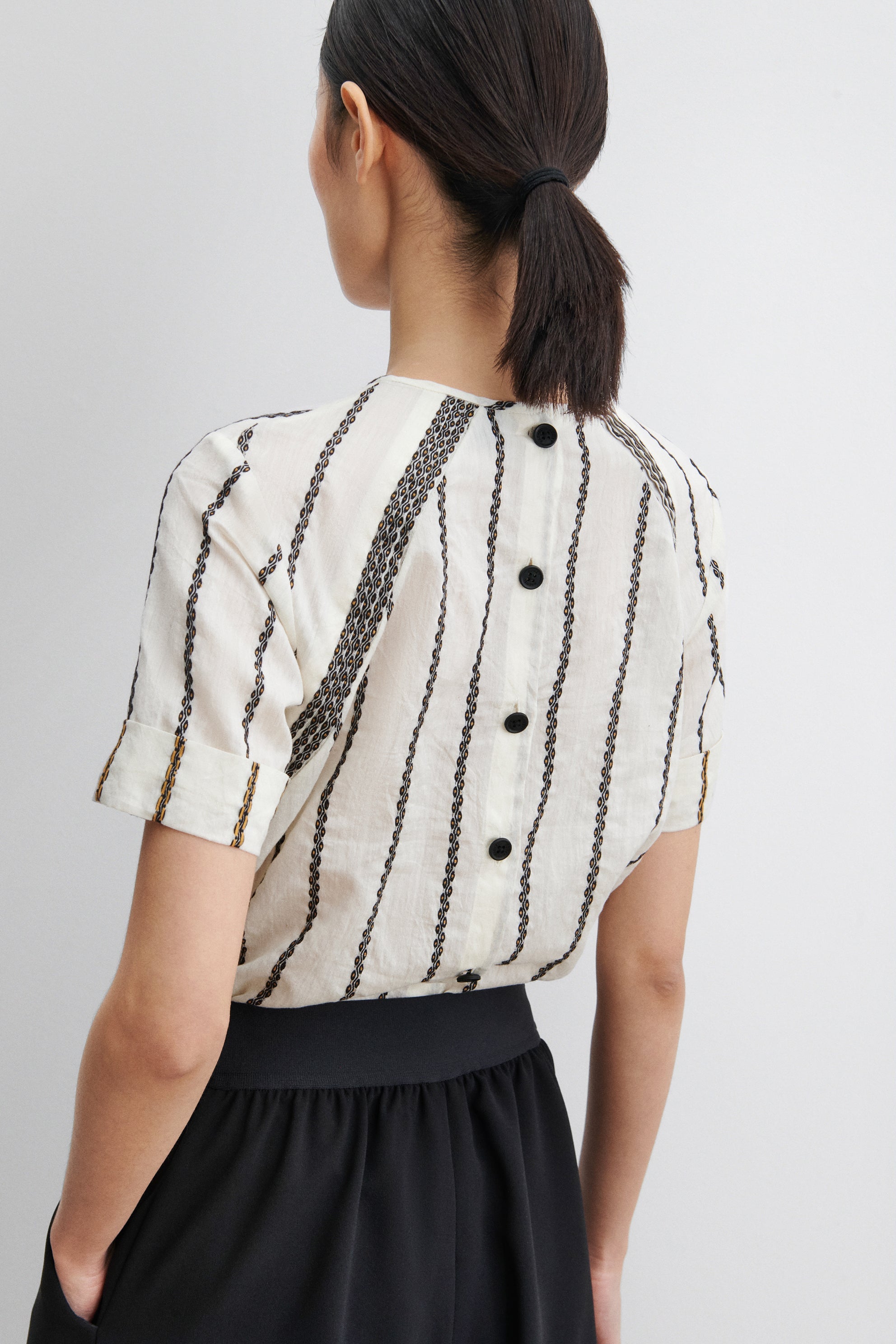 Rachel Comey Clothing Tini Top Dobby Stripe