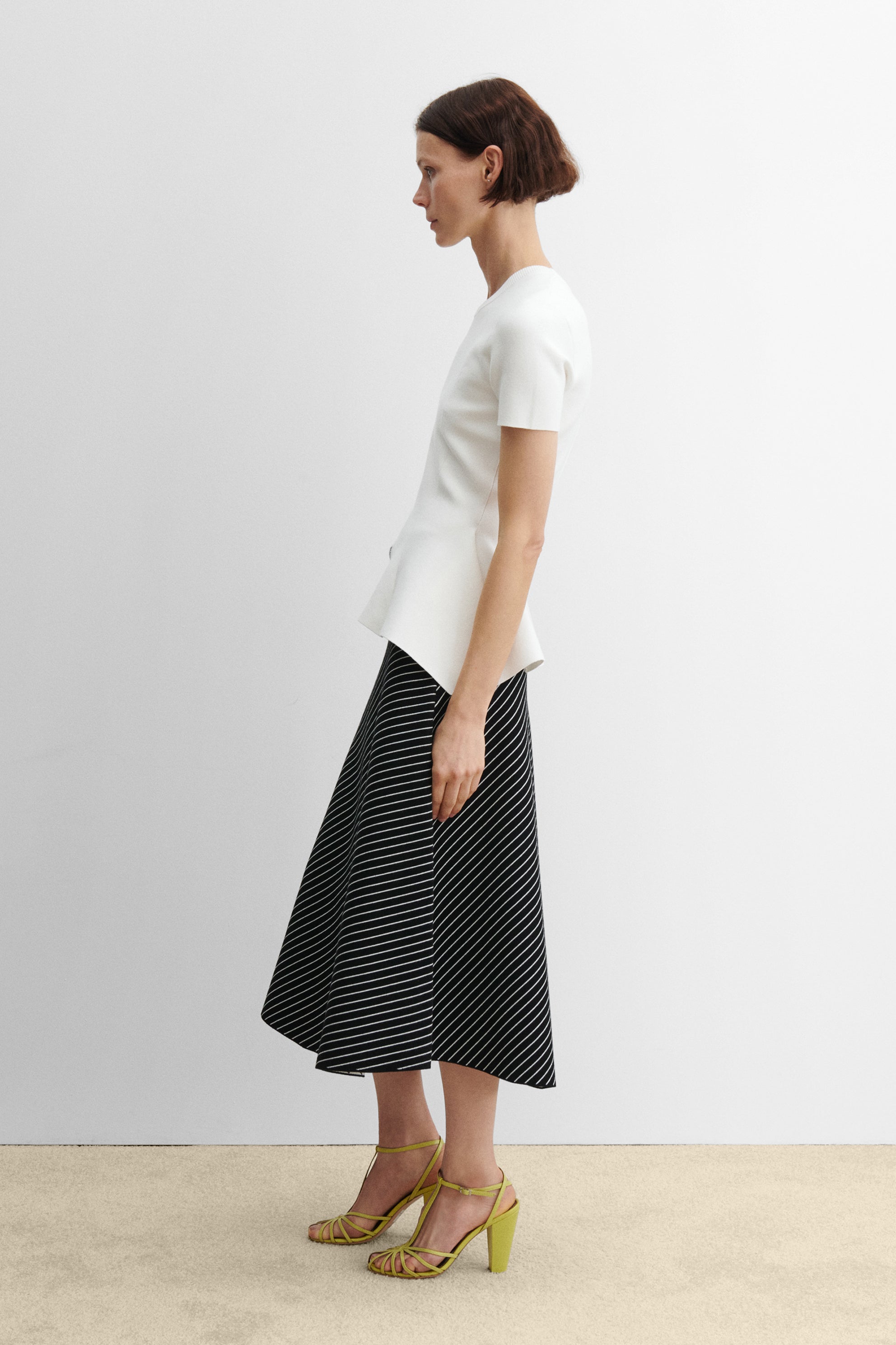 Rachel Comey Clothing Addys Skirt Diagonal Stripe
