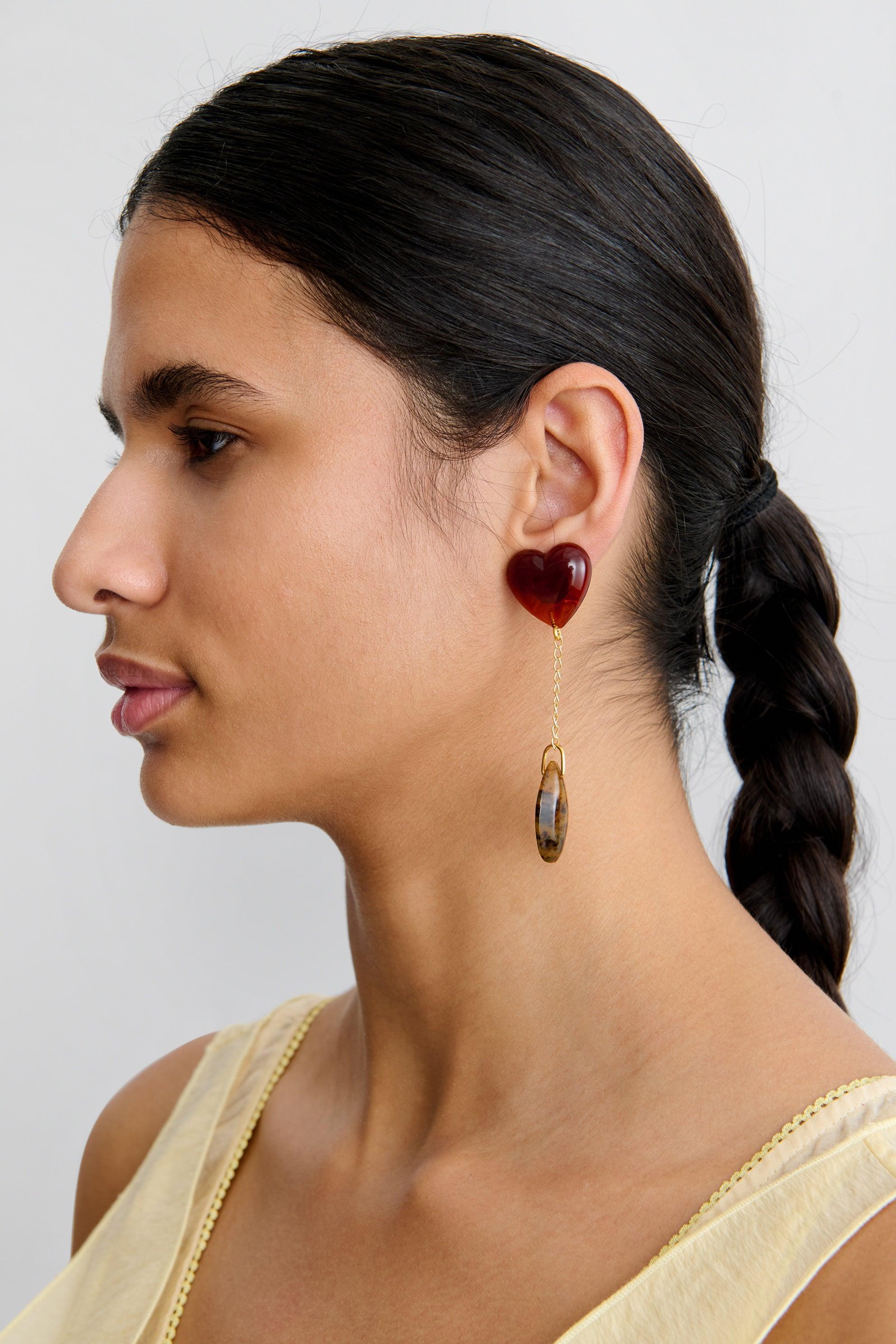 Rachel Comey Clothing|Accessories Dottie Earring Dark Tortoise Multi