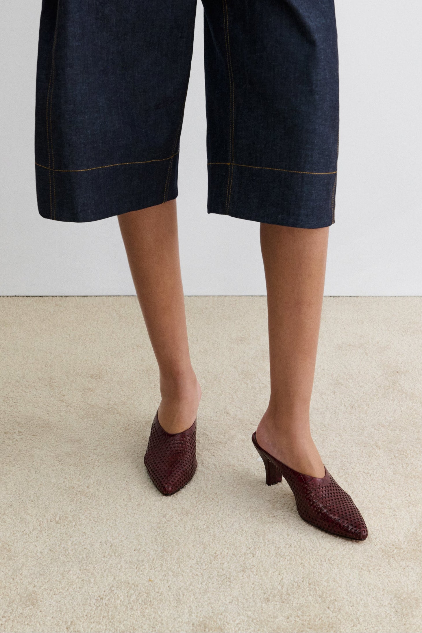 Rachel Comey Clothing|Footwear Alder Mule (Mini Punch) Merlot