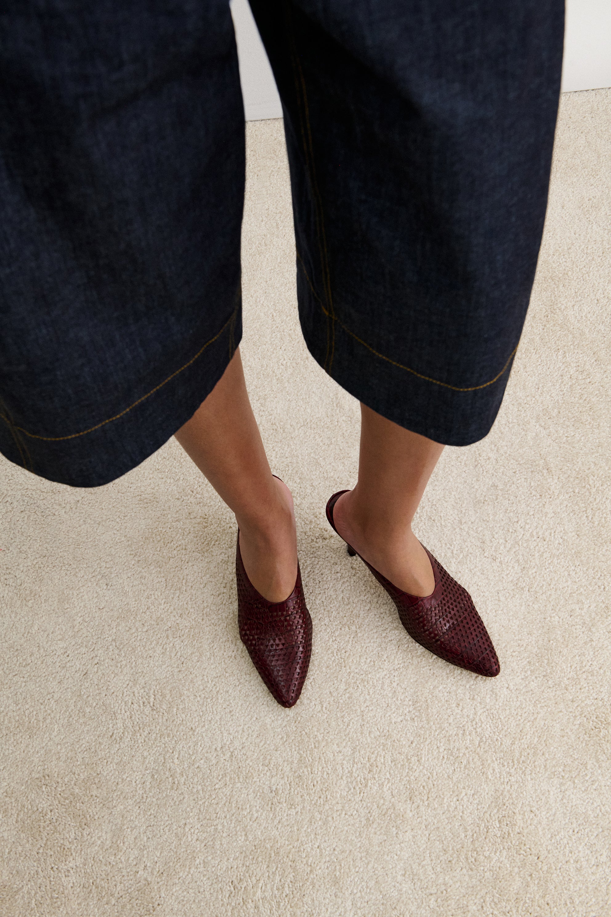 Rachel Comey Clothing|Footwear Alder Mule (Mini Punch) Merlot