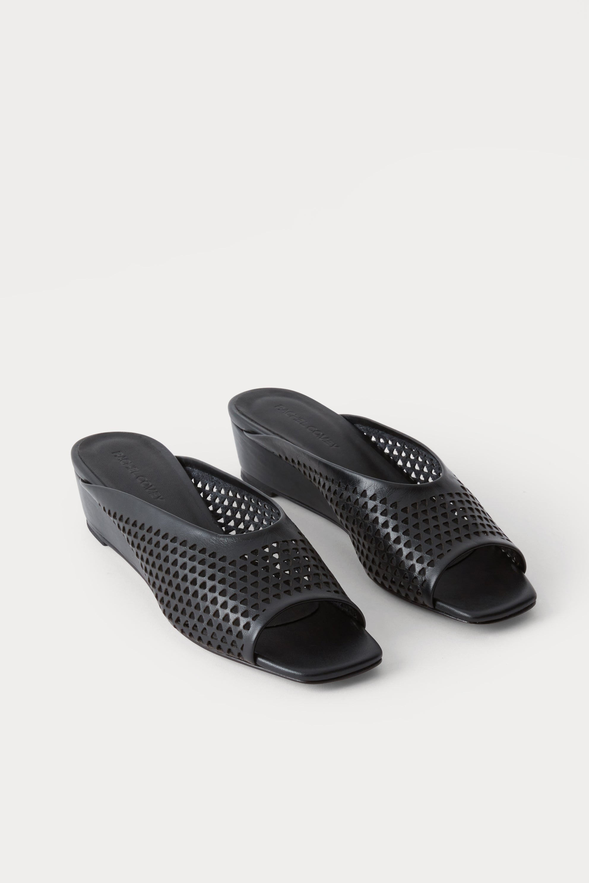 Rachel Comey Footwear Balant Wedge Mini Punch Black