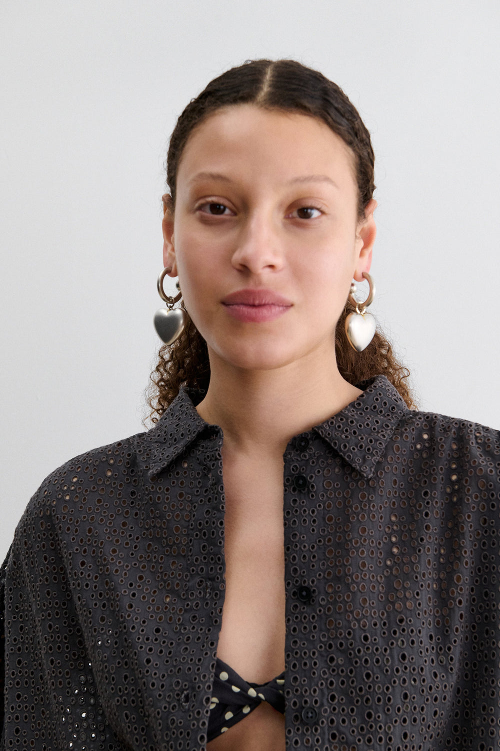Rachel Comey Accessories Amour Hoop Vintage Silver