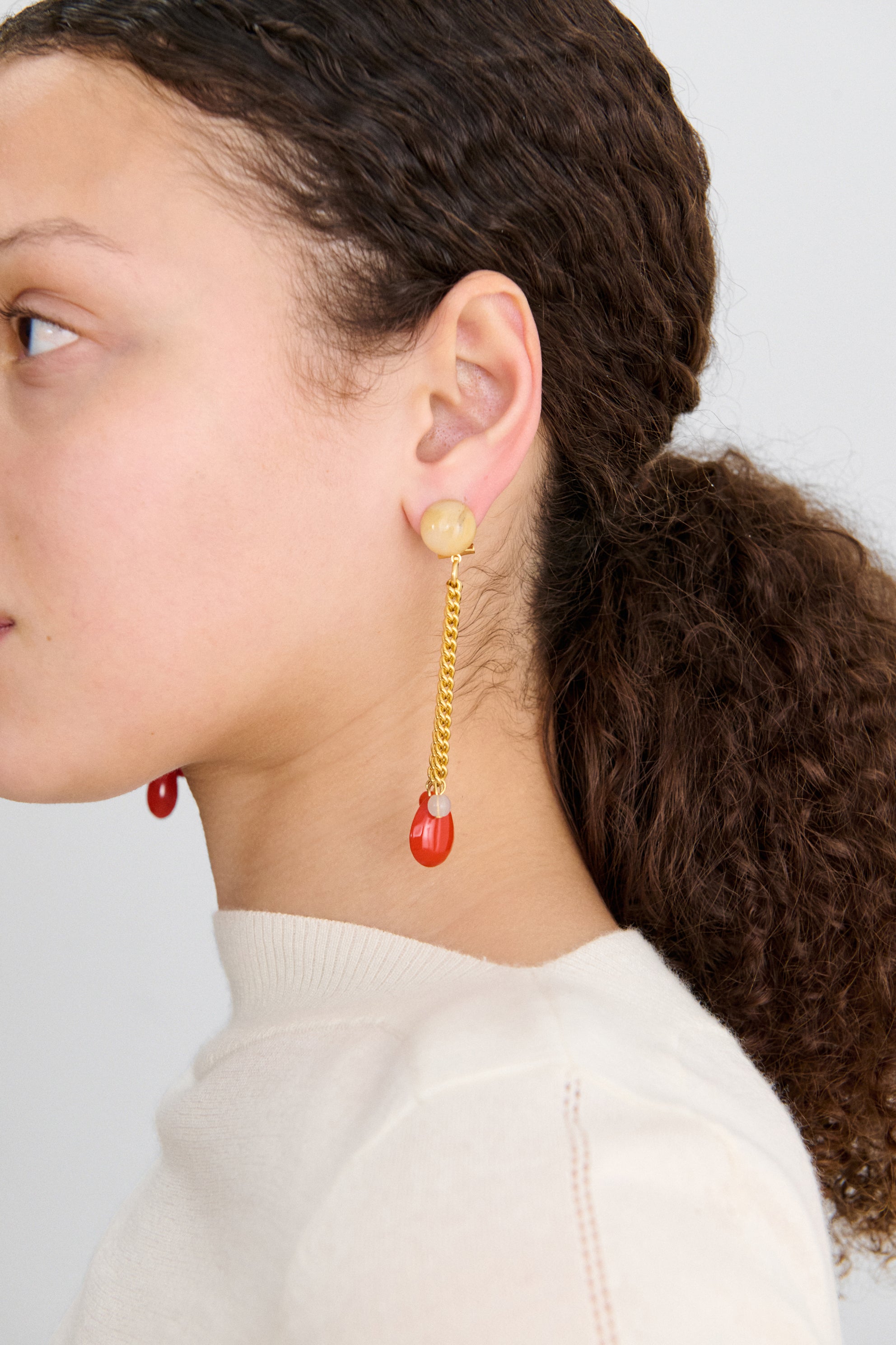 Rachel Comey Accessories Bootes Earrings Cream Multi