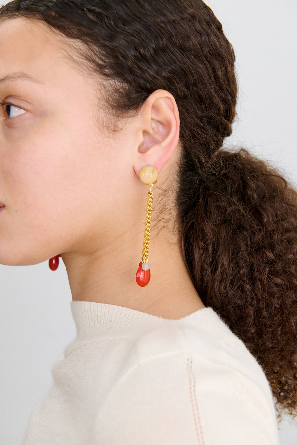 Rachel Comey Accessories Bootes Earrings Cream Multi