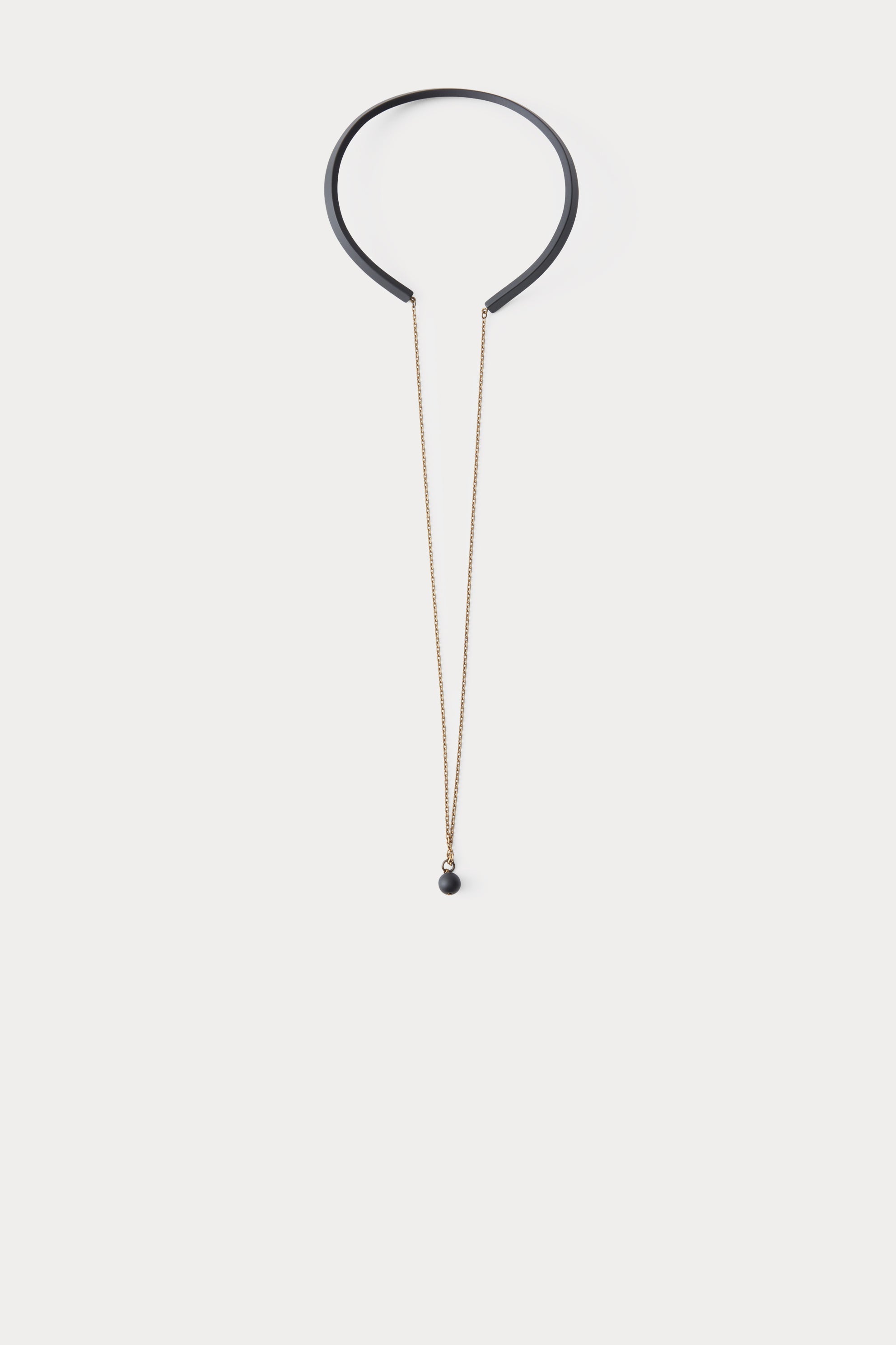 Rachel Comey Accessories Priori Choker with Chain Black Matte