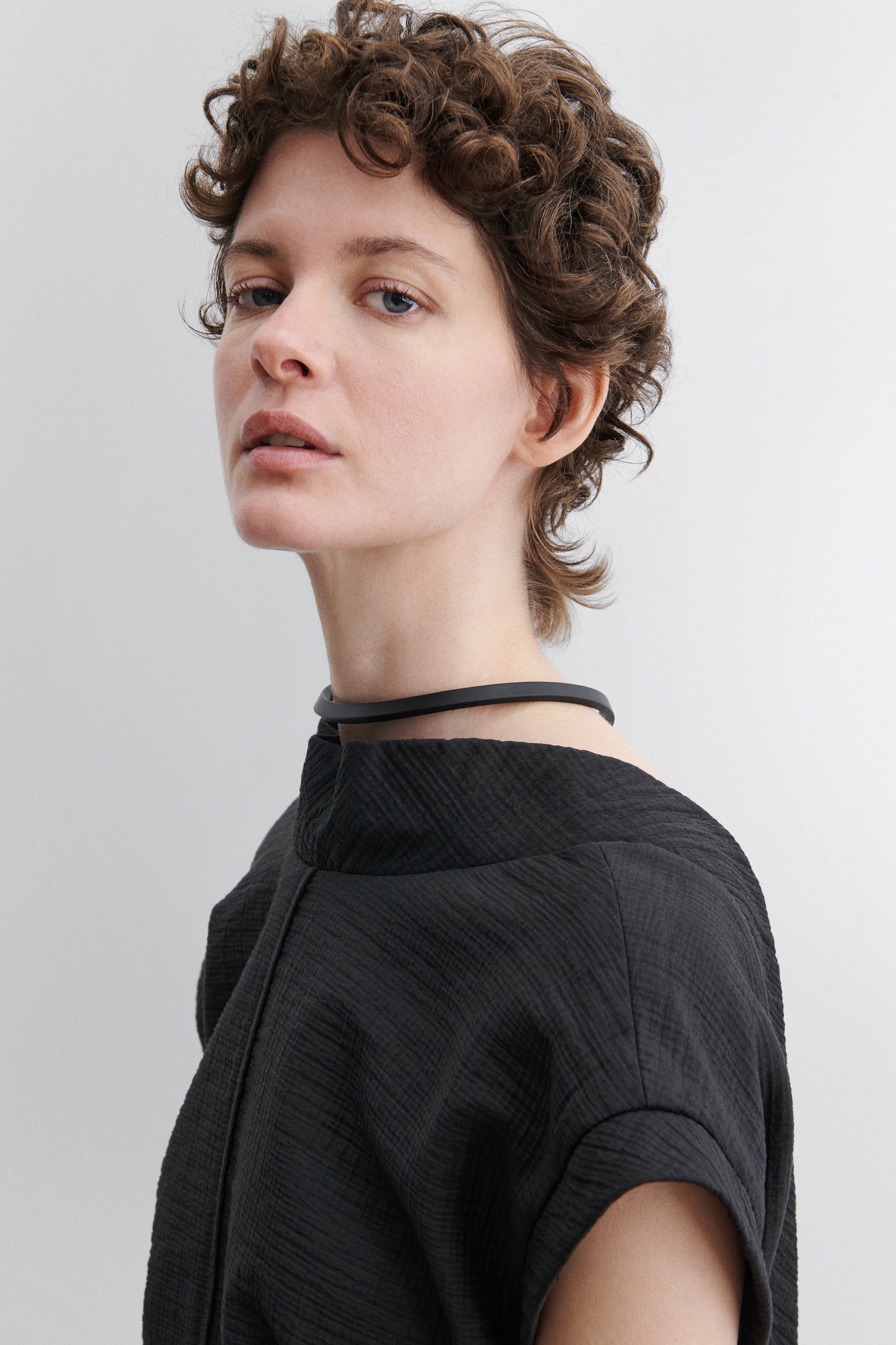 Rachel Comey Accessories Priori Choker with Chain Black Matte