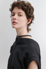 Rachel Comey Accessories Priori Choker with Chain Black Matte