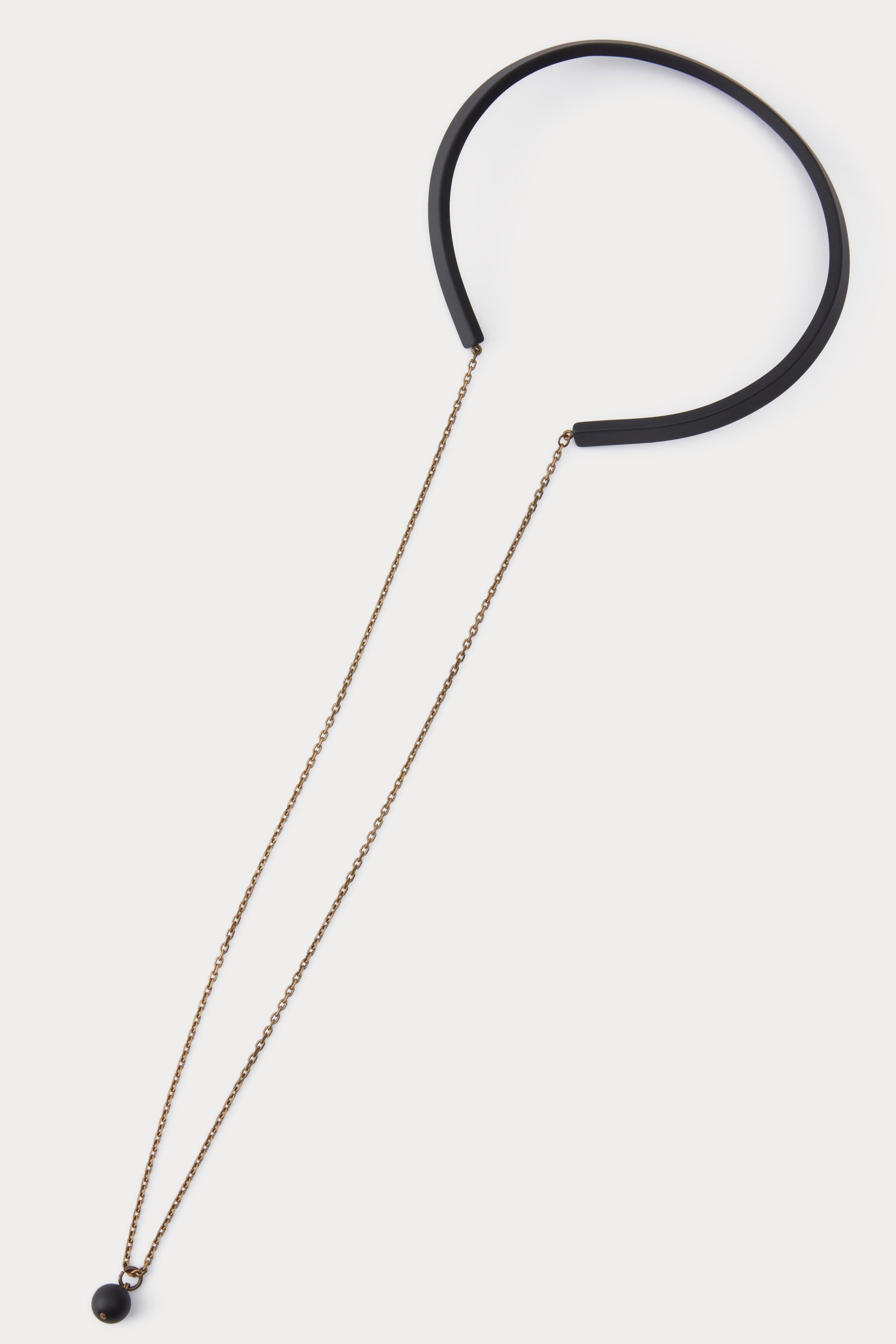 Rachel Comey Accessories Priori Choker with Chain Black Matte