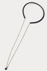 Rachel Comey Accessories Priori Choker with Chain Black Matte