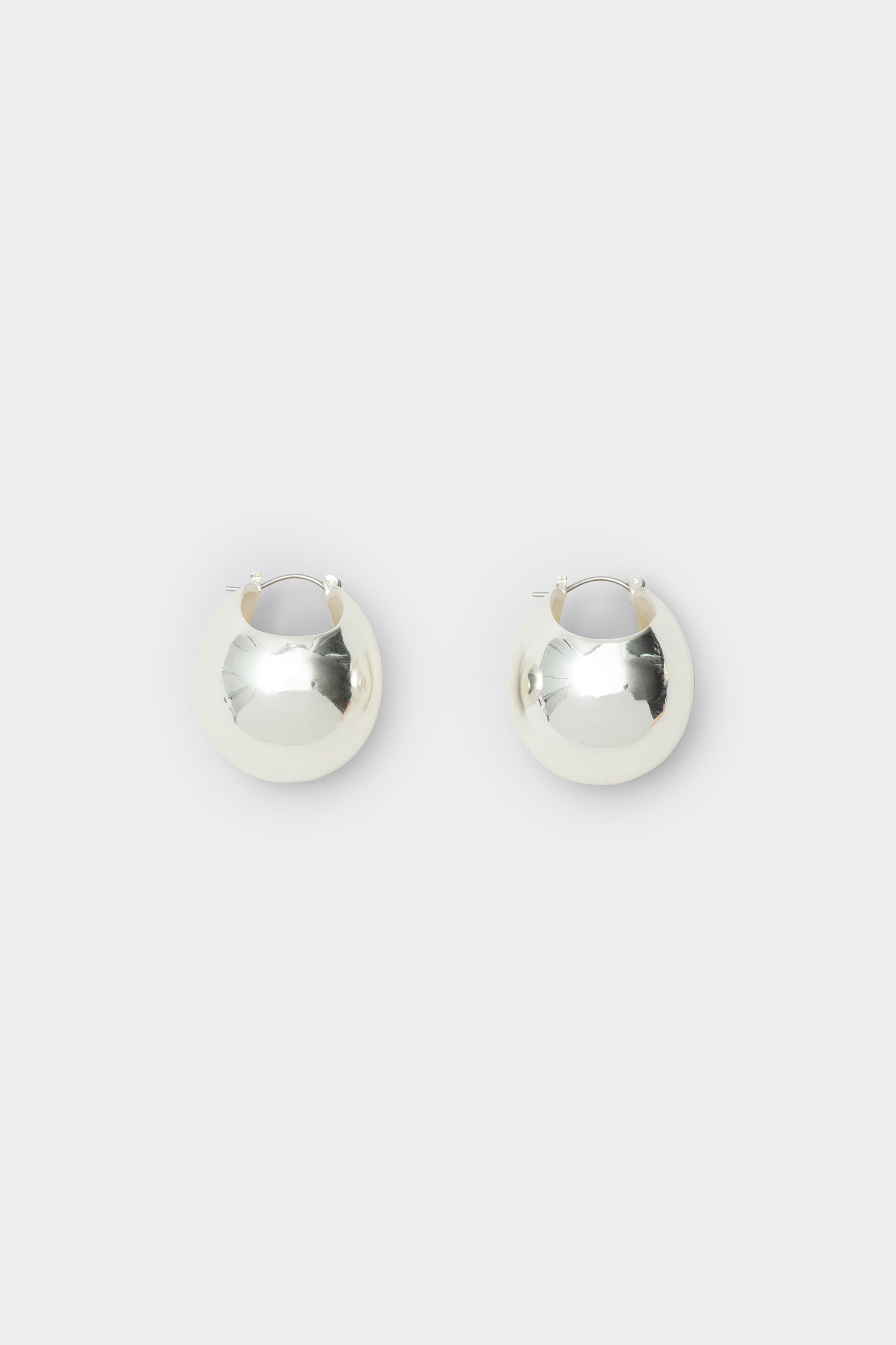 Rachel Comey Accessories Large Keel Hoop Silver