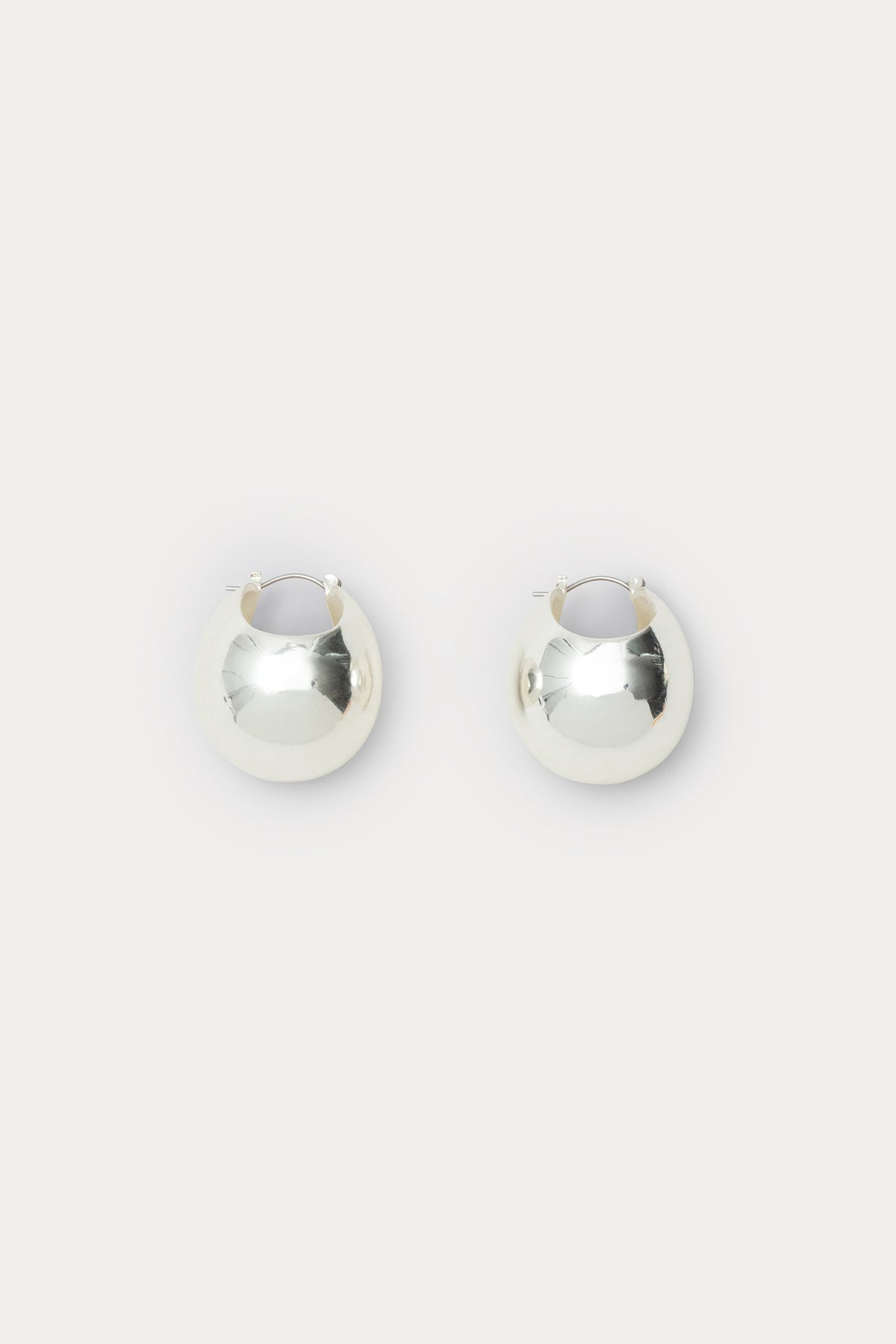 Rachel Comey Accessories Large Keel Hoop Silver