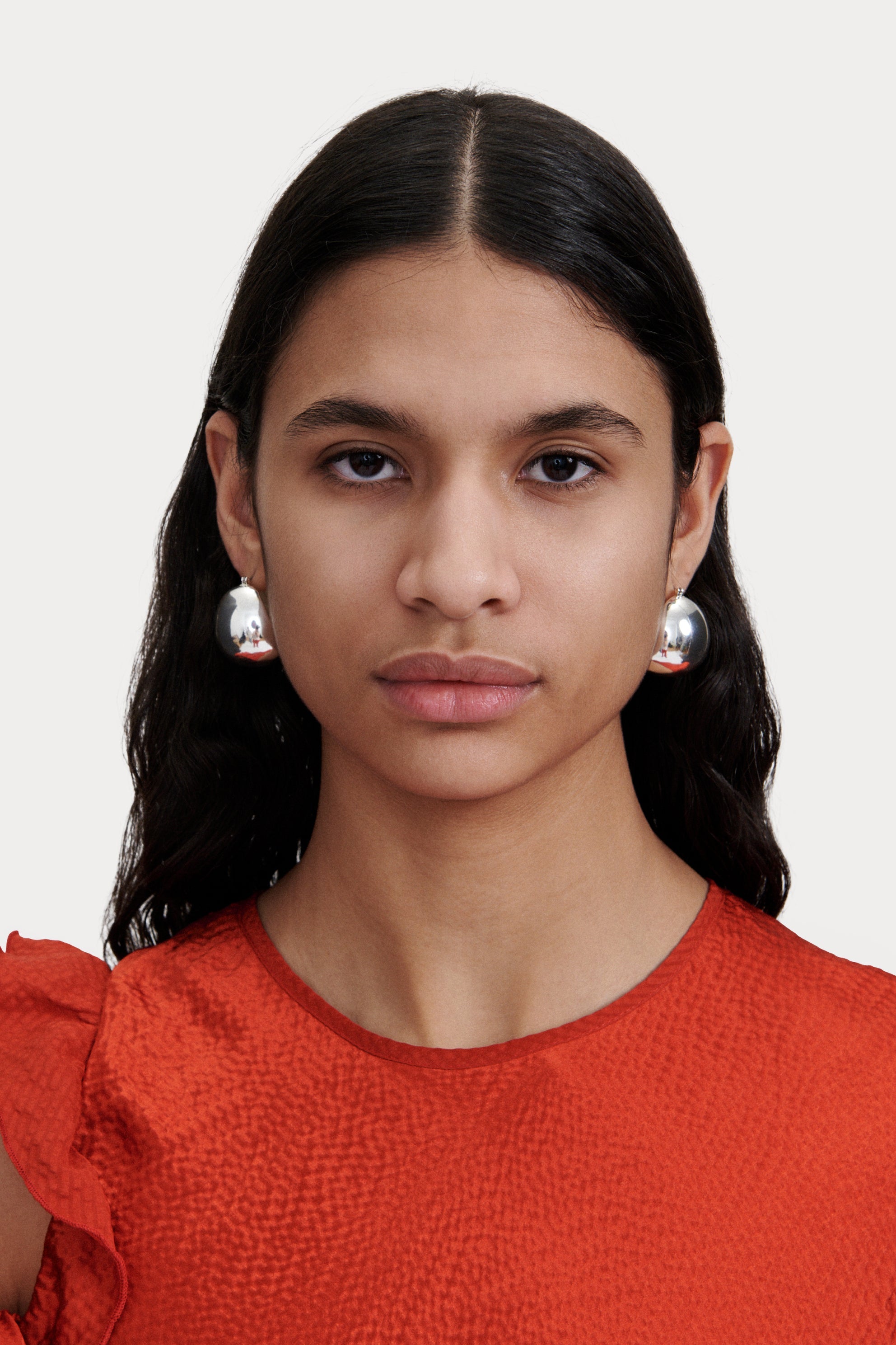 Rachel Comey Accessories Large Keel Hoop Silver