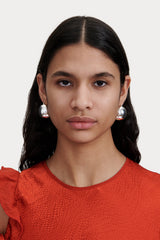 Rachel Comey Accessories Large Keel Hoop Silver