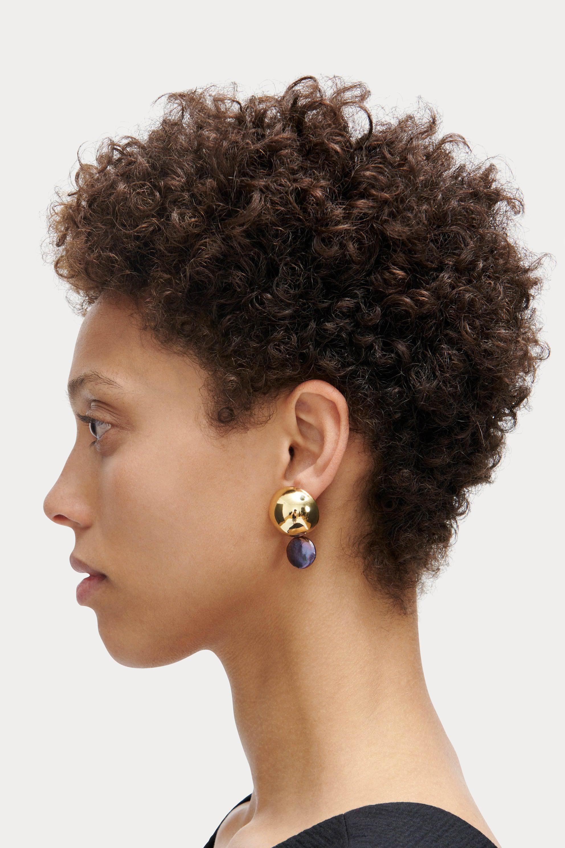 Rachel Comey Accessories Chute Earring Gold-Peacock Pearl