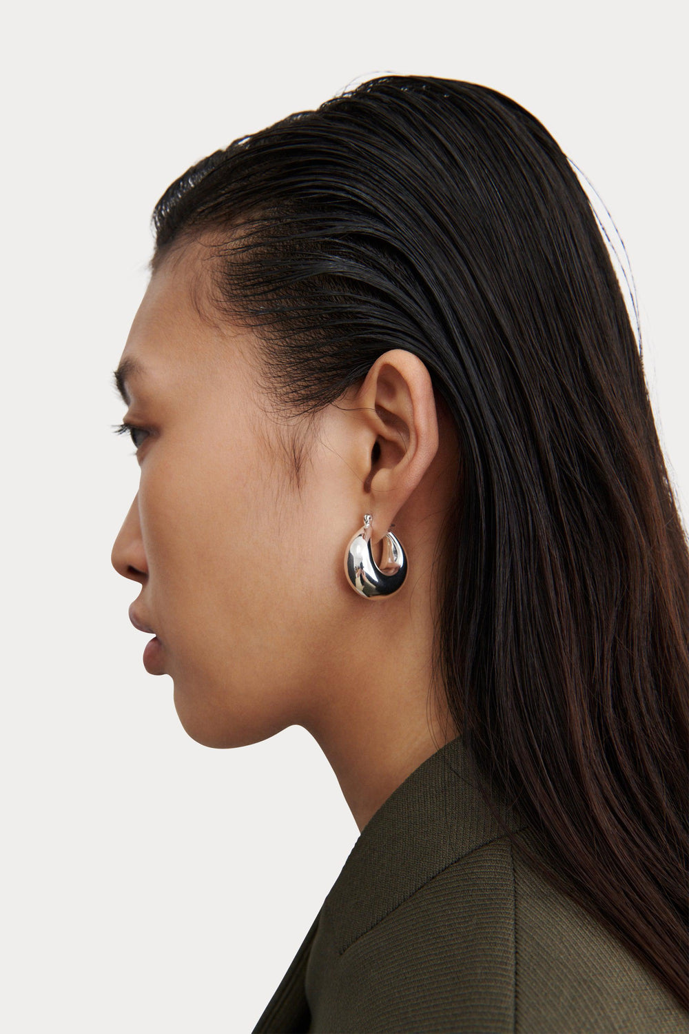 Rachel Comey Accessories Omega Hoop Silver