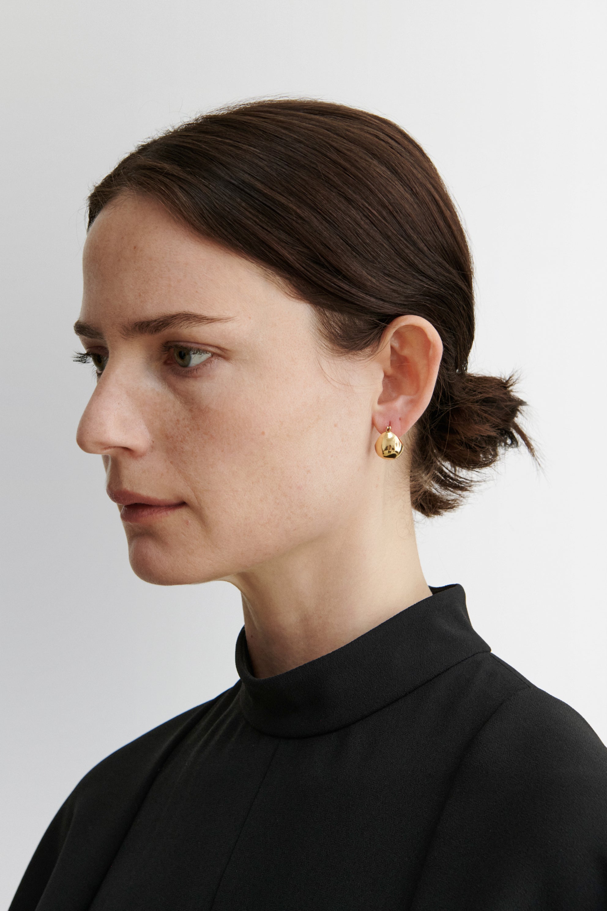 Rachel Comey Accessories Baby Keel Hoop Gold