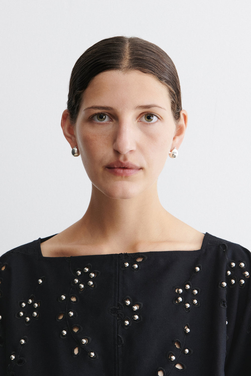 Rachel Comey Accessories Baby Keel Hoop Silver
