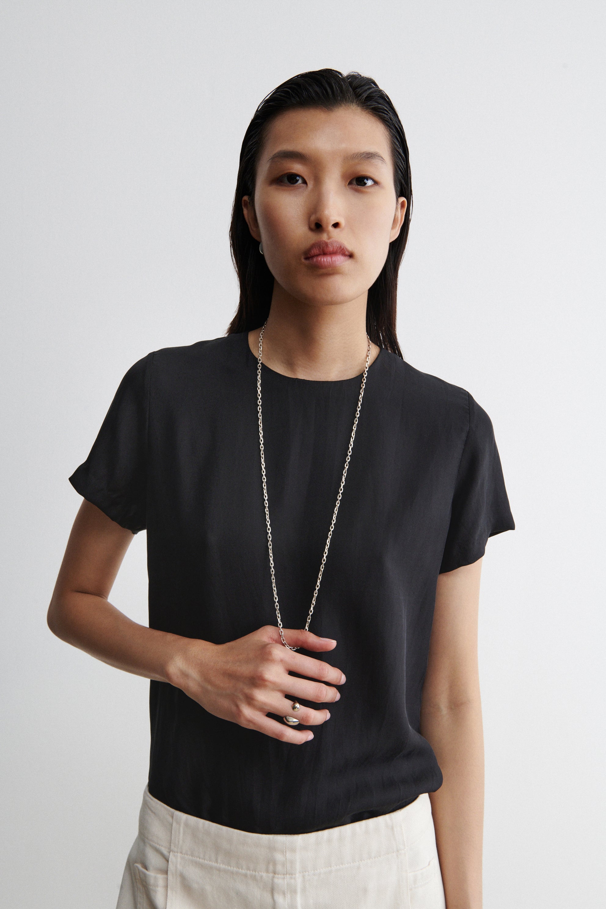 Rachel Comey Accessories Dainty Long Lorne Silver