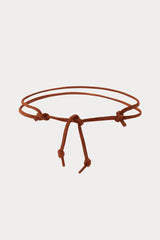 Rachel Comey Accessories Skinny Tubular Tie Belt Whisky