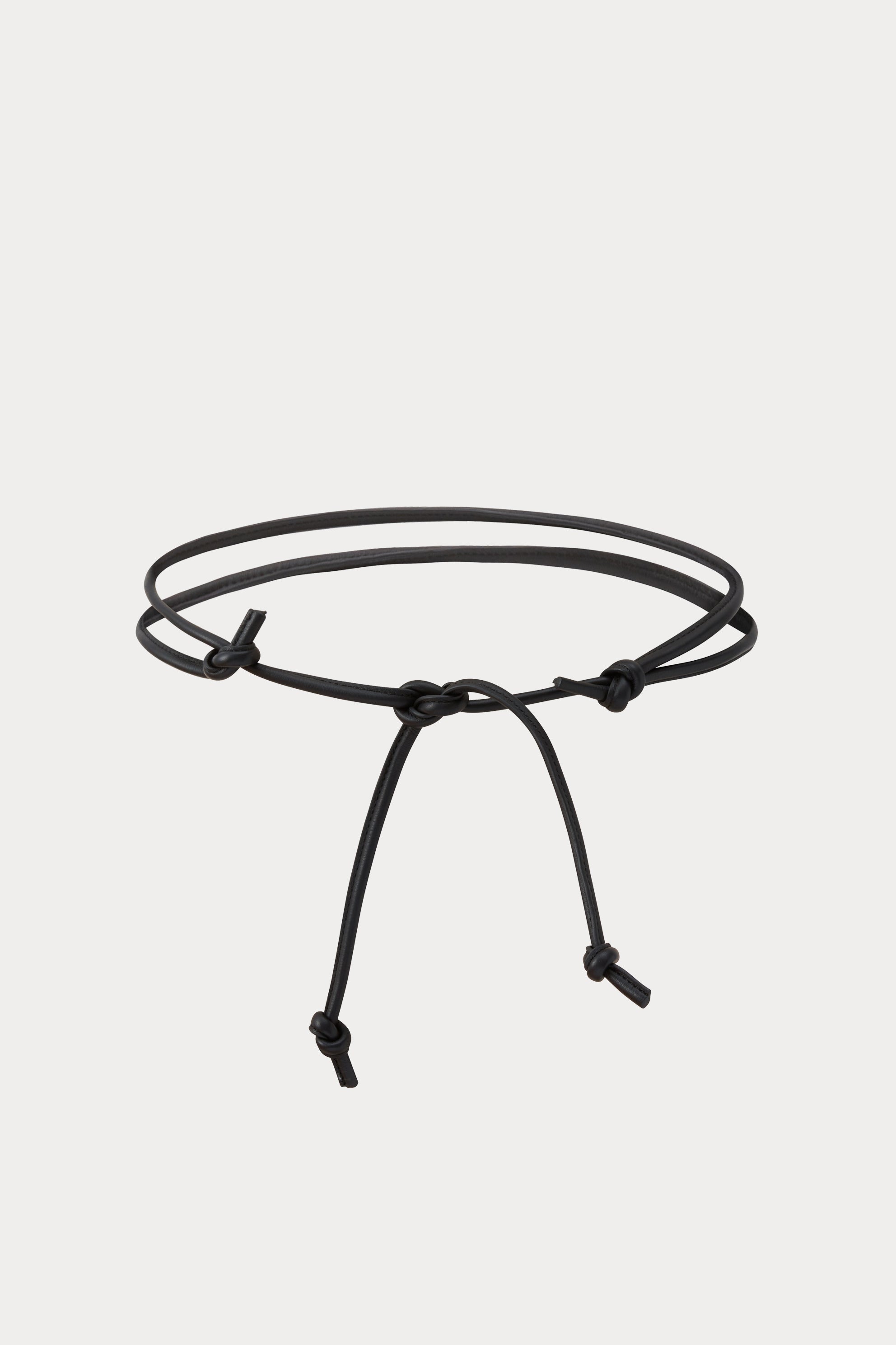 Rachel Comey Accessories Skinny Tubular Tie Belt Black