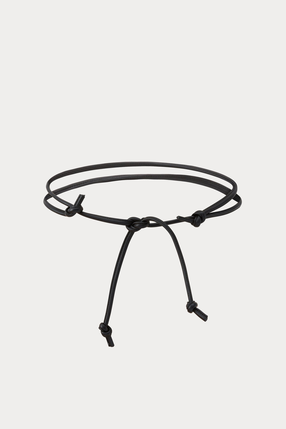 Rachel Comey Accessories Skinny Tubular Tie Belt Black