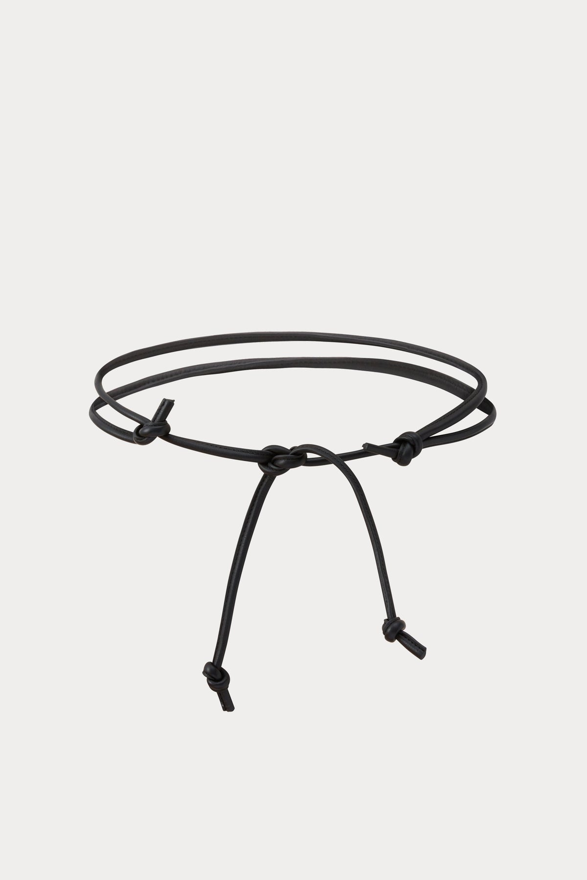 Rachel Comey Accessories Skinny Tubular Tie Belt Black
