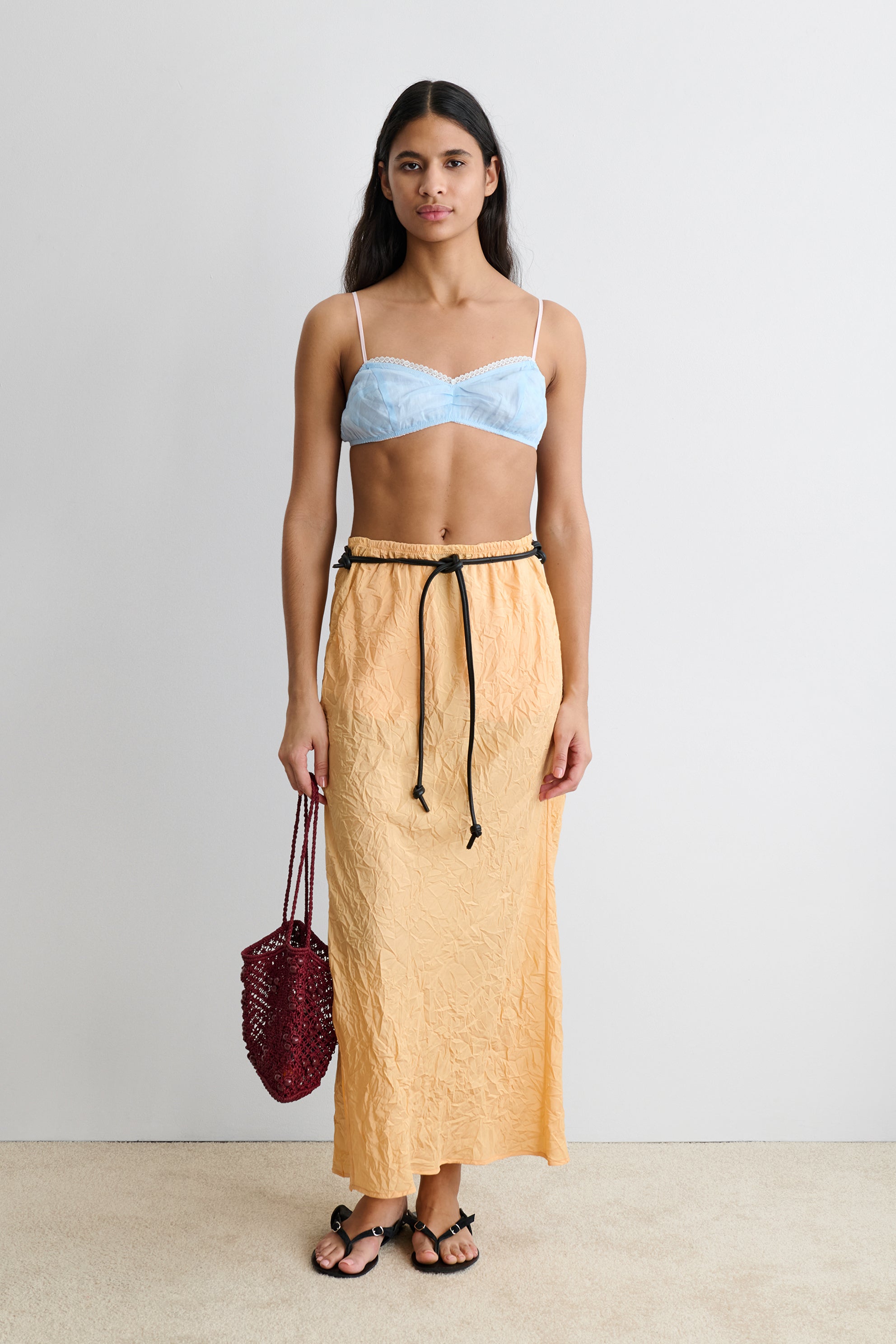 Rachel Comey Accessories Skinny Tubular Tie Belt Black