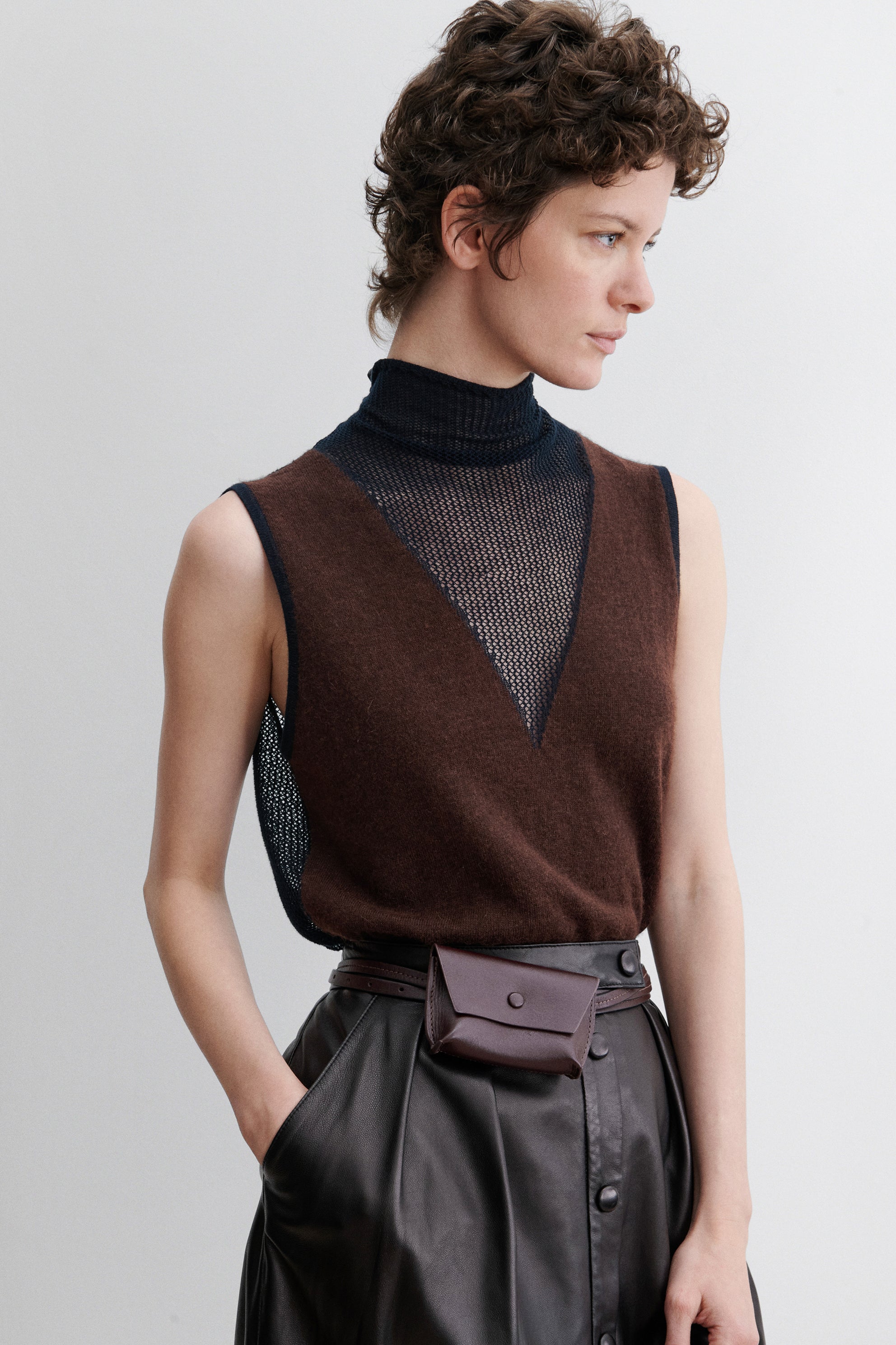 Rachel Comey Accessories Double Wrap Hamecon Card Slot Belt Auburn