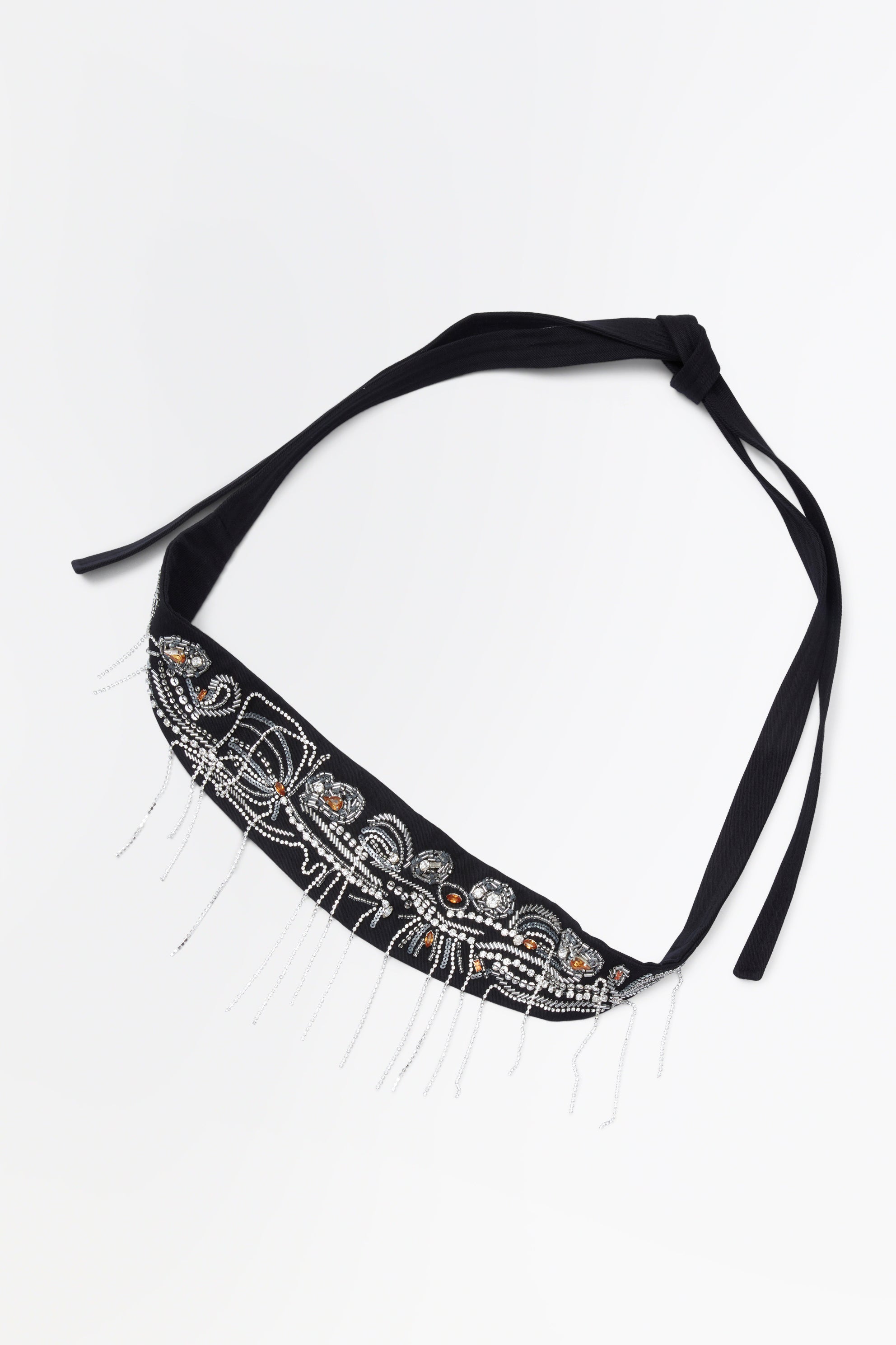 Rachel Comey Accessories Embroidered Toga Belt Black