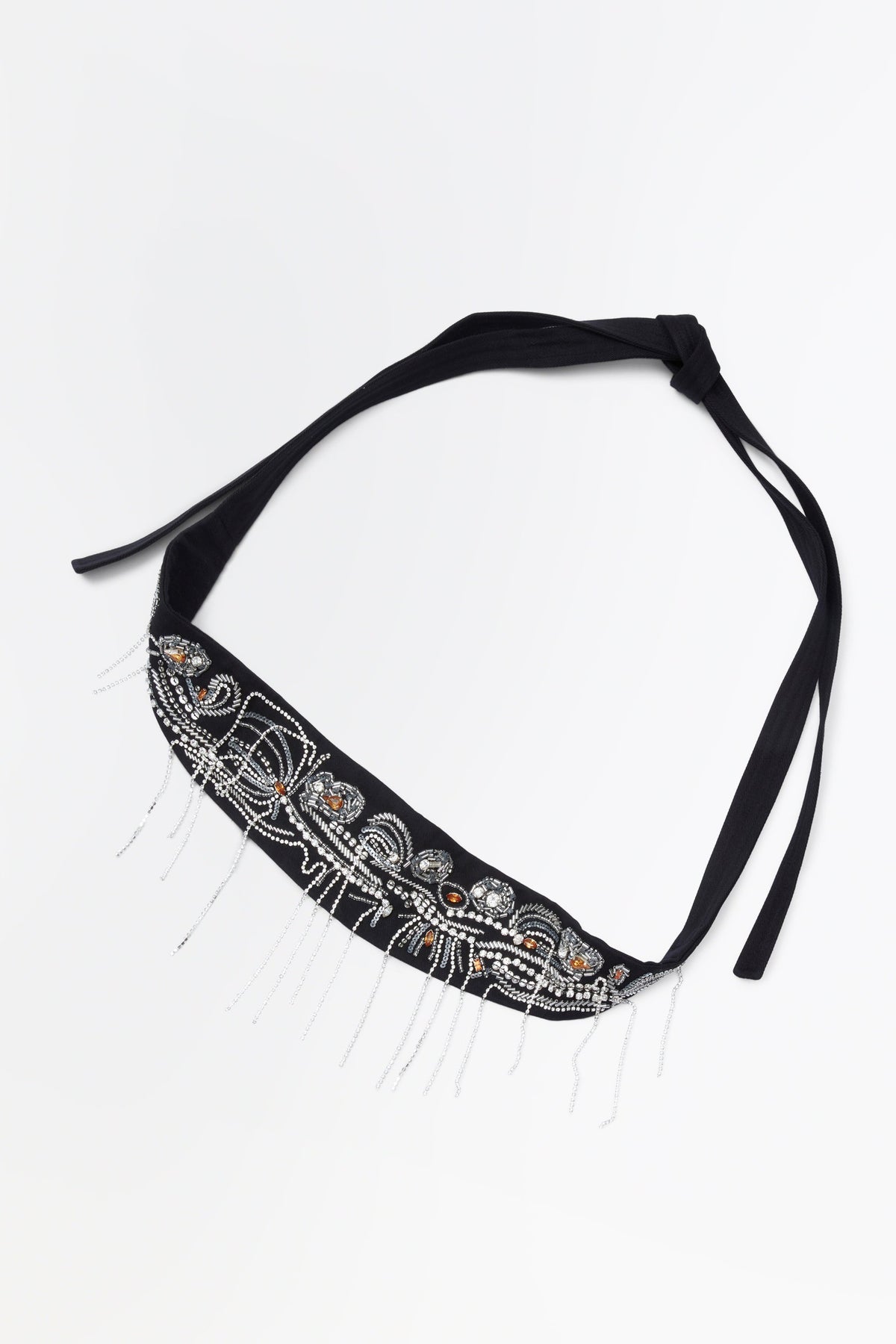 Rachel Comey Accessories Embroidered Toga Belt Black