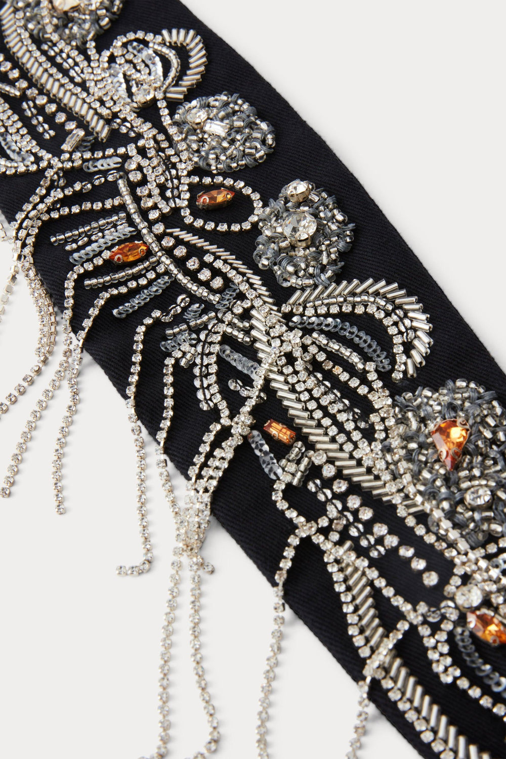 Rachel Comey Accessories Embroidered Toga Belt Black
