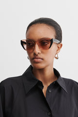 Rachel Comey Accessories Ayres Sunglasses Black\/Clear Pink