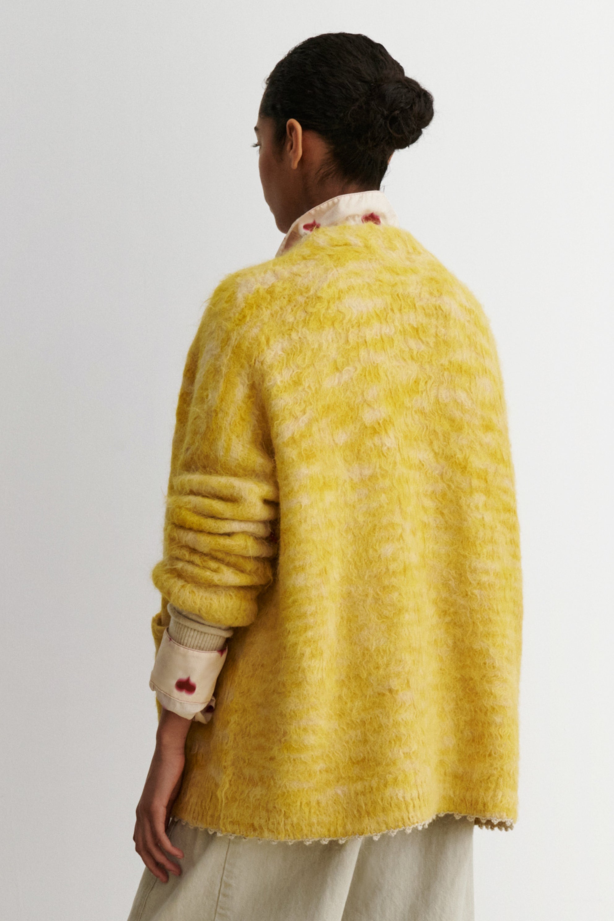 Rachel Comey Clothing Fuchs Cardigan Chartreuse Space Dye