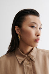 Rachel Comey Accessories Quarry Elbe Loop Earring Pair Brass