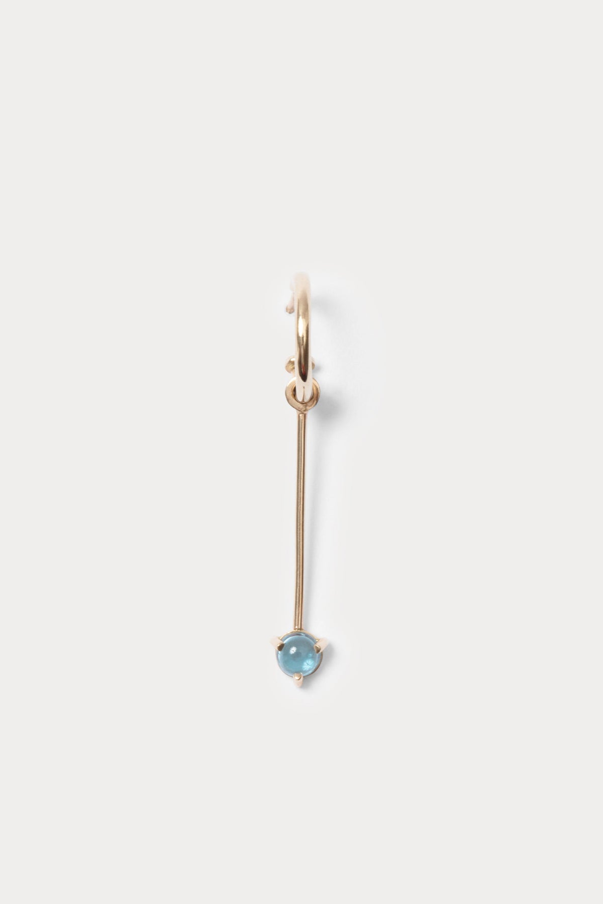 Rachel Comey Accessories Quarry Serr Hoop Earring Single Gold\/Topaz