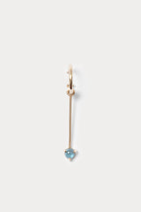 Rachel Comey Accessories Quarry Serr Hoop Earring Single Gold\/Topaz