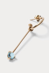 Rachel Comey Accessories Quarry Serr Hoop Earring Single Gold\/Topaz