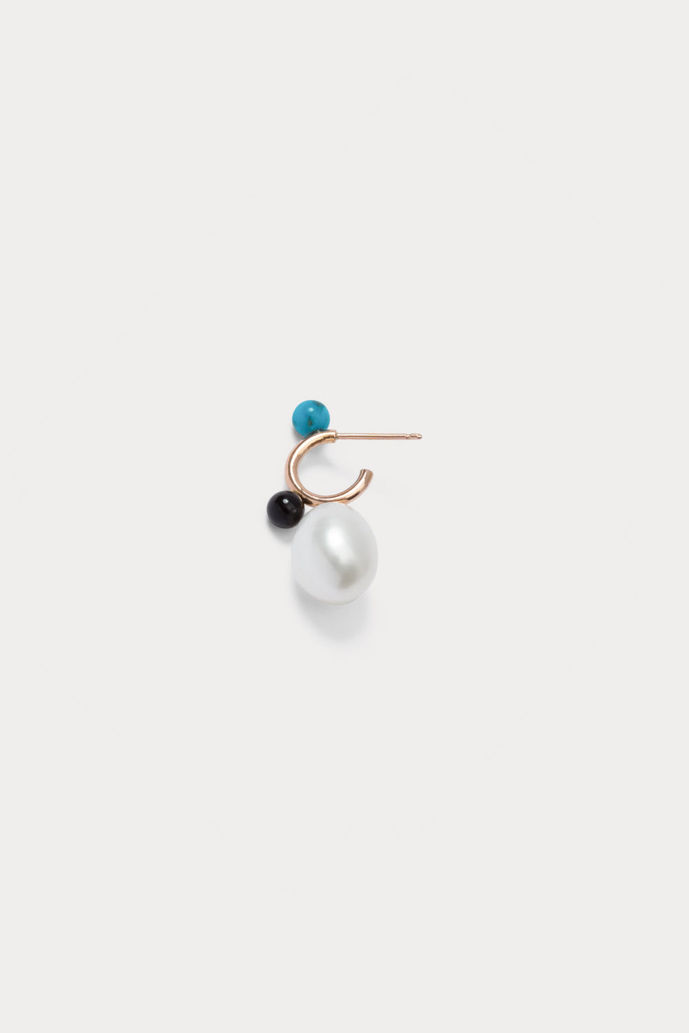 Rachel Comey Accessories Quarry Opale X RC Earring Single Turquoise Black Onyx Pearl