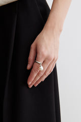Rachel Comey Accessories Quarry Fret Ring-B Silver\/Pearl