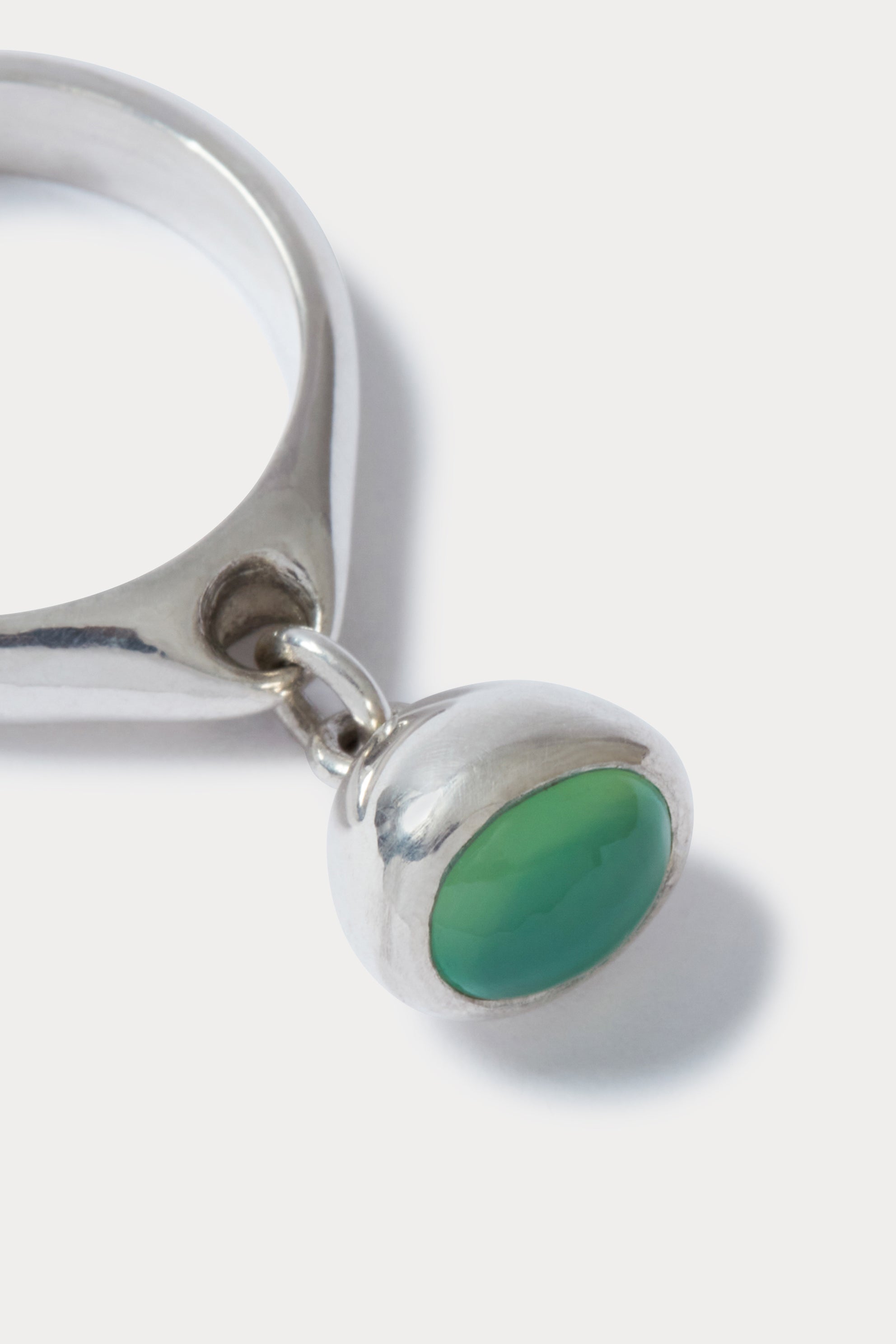Rachel Comey Accessories Quarry Fret Ring-C Silver\/Chyrosprase